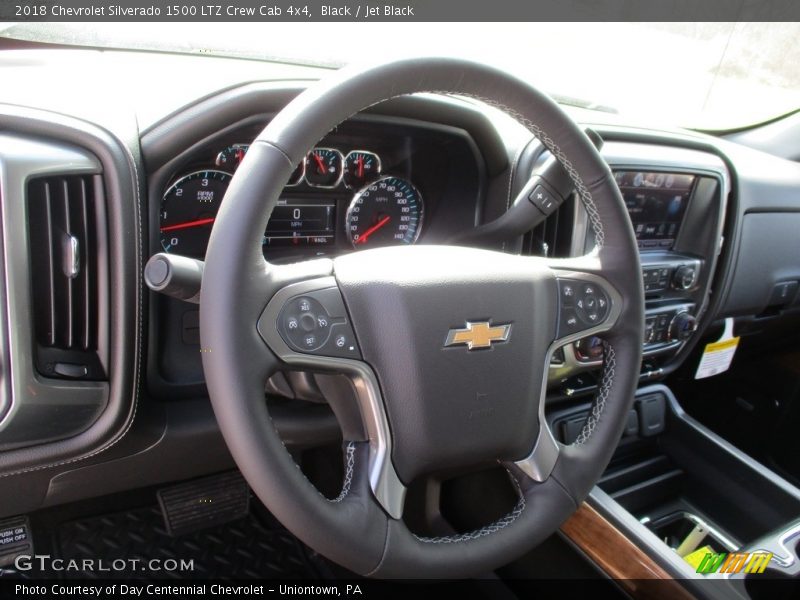 Black / Jet Black 2018 Chevrolet Silverado 1500 LTZ Crew Cab 4x4