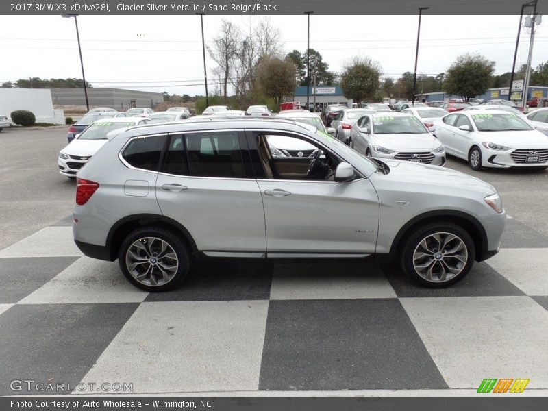 Glacier Silver Metallic / Sand Beige/Black 2017 BMW X3 xDrive28i