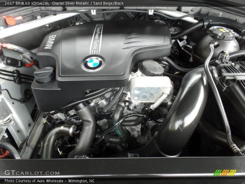 Glacier Silver Metallic / Sand Beige/Black 2017 BMW X3 xDrive28i