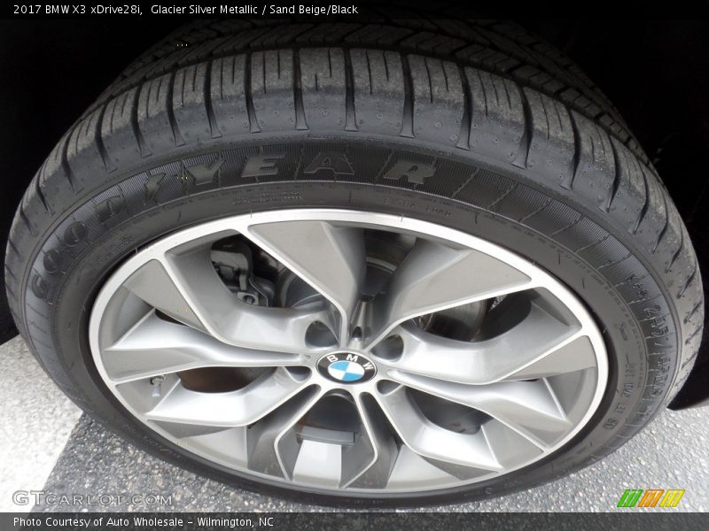Glacier Silver Metallic / Sand Beige/Black 2017 BMW X3 xDrive28i