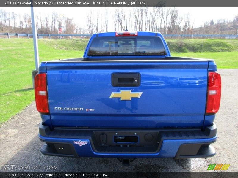Kinetic Blue Metallic / Jet Black 2018 Chevrolet Colorado Z71 Extended Cab 4x4