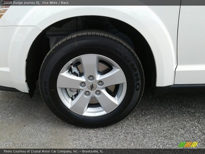 Vice White / Black 2018 Dodge Journey SE