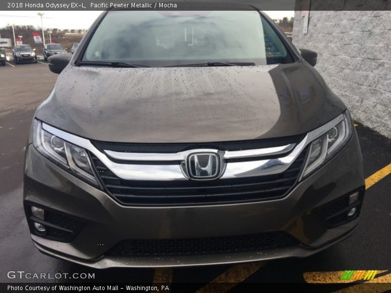 Pacific Pewter Metallic / Mocha 2018 Honda Odyssey EX-L