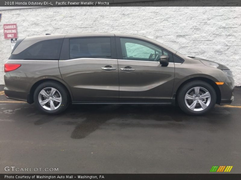 Pacific Pewter Metallic / Mocha 2018 Honda Odyssey EX-L