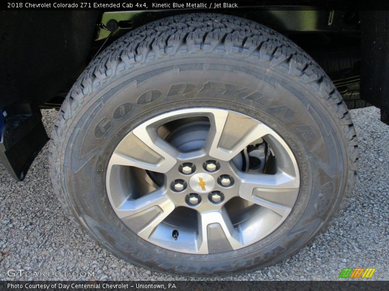 Kinetic Blue Metallic / Jet Black 2018 Chevrolet Colorado Z71 Extended Cab 4x4