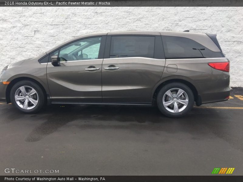 Pacific Pewter Metallic / Mocha 2018 Honda Odyssey EX-L