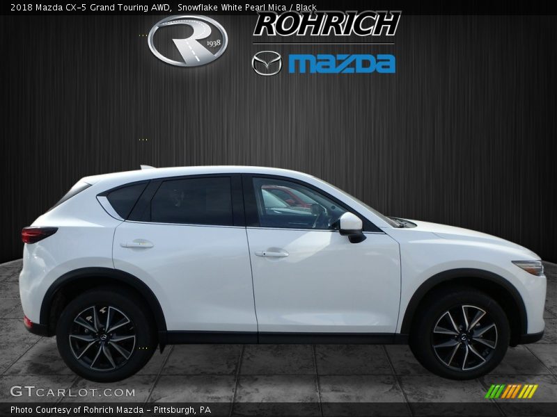 Snowflake White Pearl Mica / Black 2018 Mazda CX-5 Grand Touring AWD