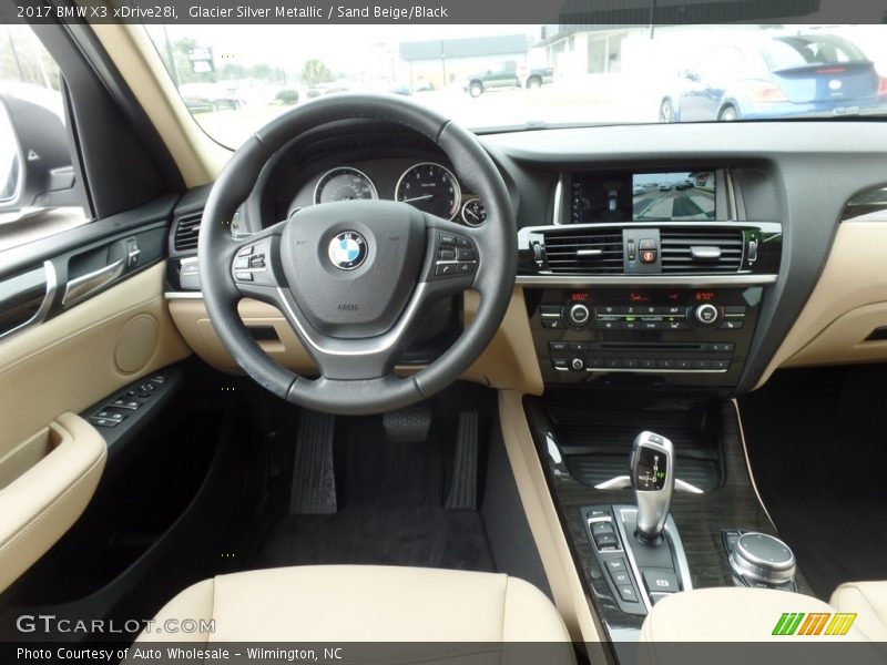 Glacier Silver Metallic / Sand Beige/Black 2017 BMW X3 xDrive28i