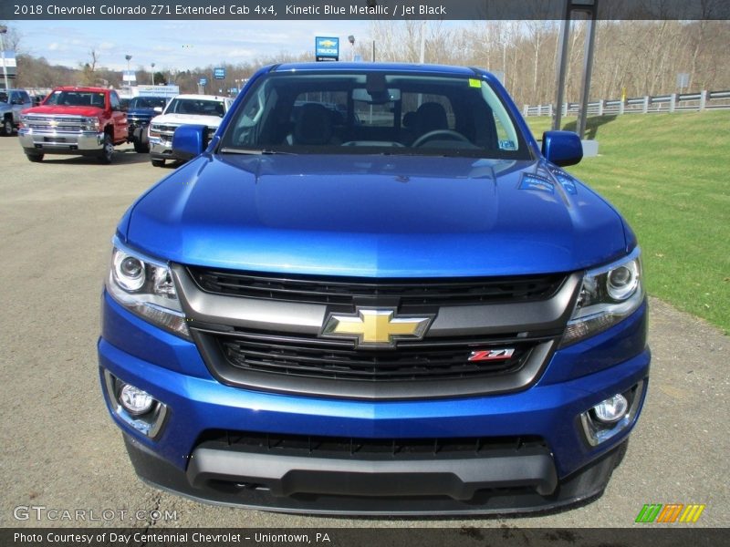 Kinetic Blue Metallic / Jet Black 2018 Chevrolet Colorado Z71 Extended Cab 4x4