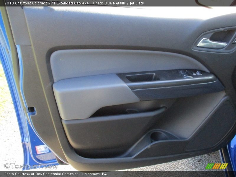 Kinetic Blue Metallic / Jet Black 2018 Chevrolet Colorado Z71 Extended Cab 4x4