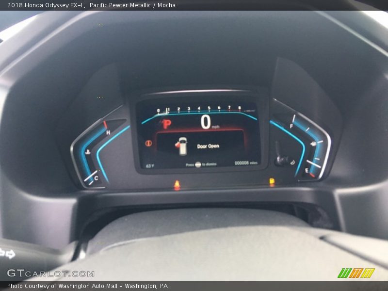 Pacific Pewter Metallic / Mocha 2018 Honda Odyssey EX-L