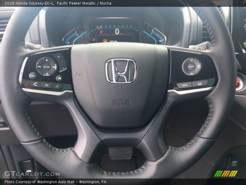 Pacific Pewter Metallic / Mocha 2018 Honda Odyssey EX-L
