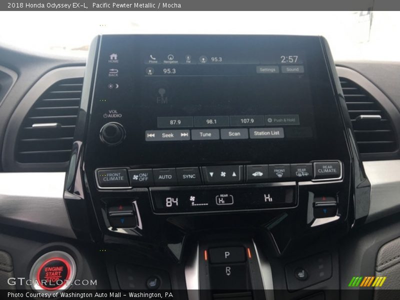 Pacific Pewter Metallic / Mocha 2018 Honda Odyssey EX-L