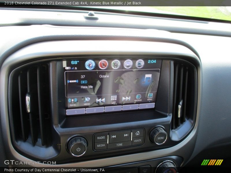 Kinetic Blue Metallic / Jet Black 2018 Chevrolet Colorado Z71 Extended Cab 4x4