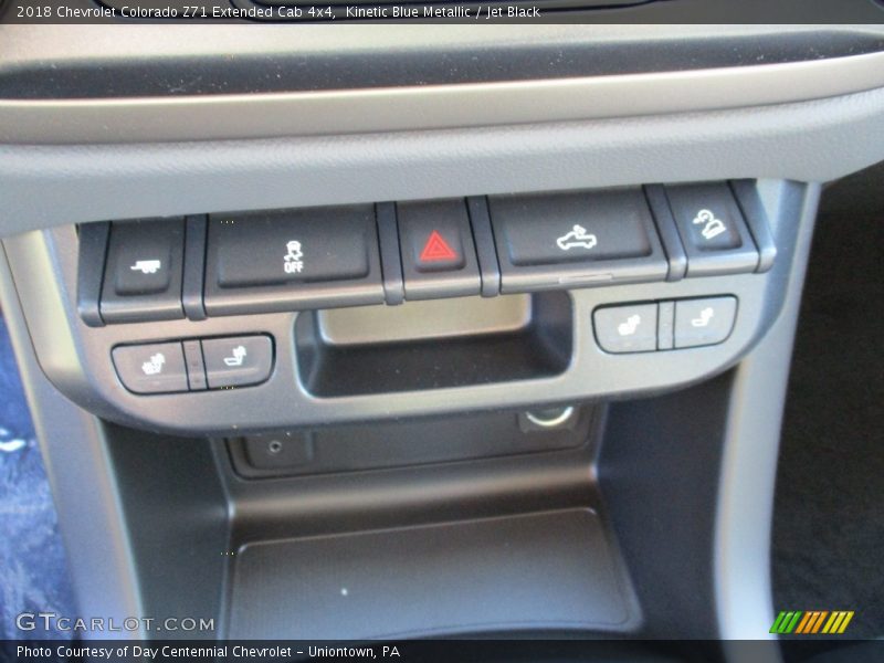 Kinetic Blue Metallic / Jet Black 2018 Chevrolet Colorado Z71 Extended Cab 4x4