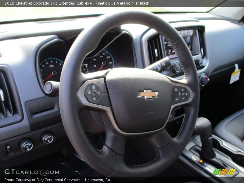 Kinetic Blue Metallic / Jet Black 2018 Chevrolet Colorado Z71 Extended Cab 4x4