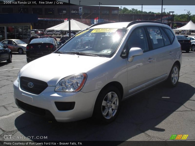Fine Silver / Gray 2008 Kia Rondo LX V6