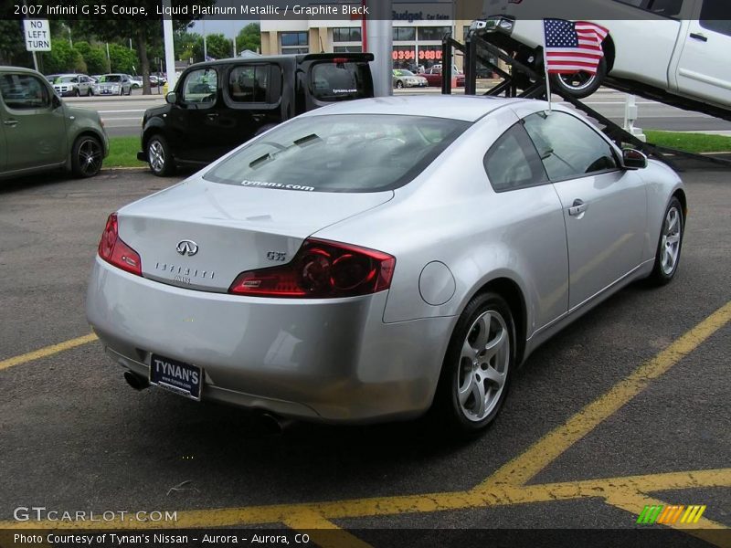Liquid Platinum Metallic / Graphite Black 2007 Infiniti G 35 Coupe