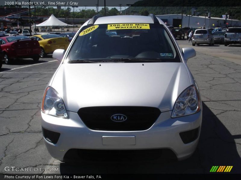 Fine Silver / Gray 2008 Kia Rondo LX V6