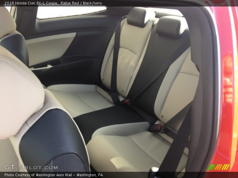 Rallye Red / Black/Ivory 2018 Honda Civic EX-L Coupe