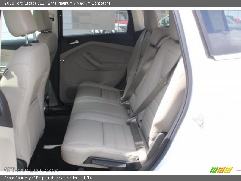 White Platinum / Medium Light Stone 2018 Ford Escape SEL