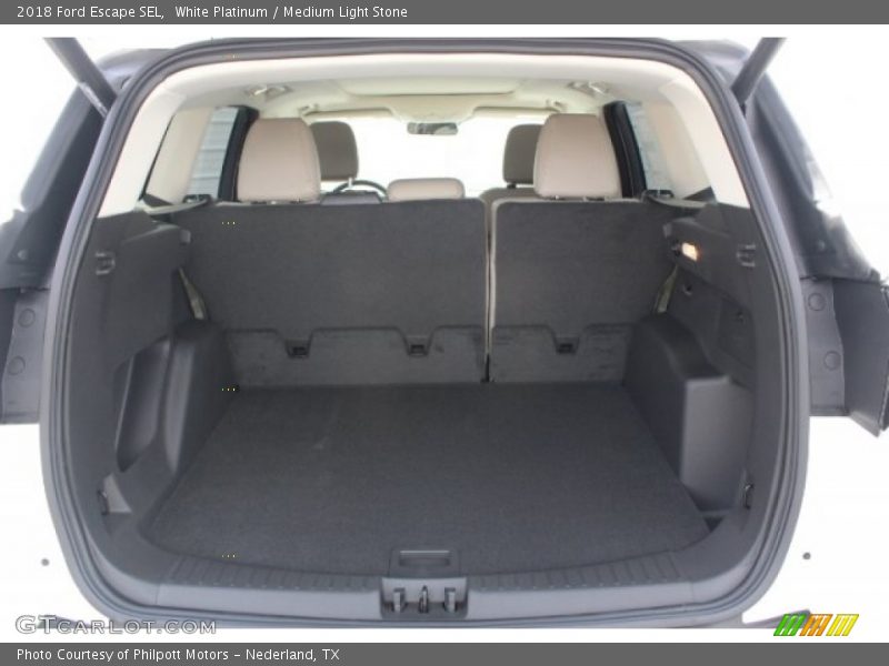 White Platinum / Medium Light Stone 2018 Ford Escape SEL