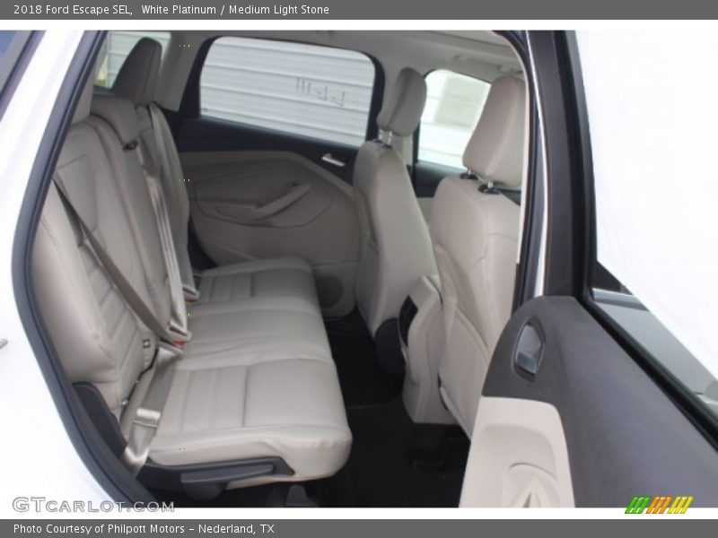 White Platinum / Medium Light Stone 2018 Ford Escape SEL