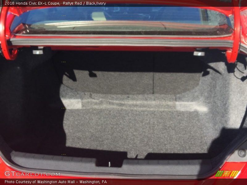 Rallye Red / Black/Ivory 2018 Honda Civic EX-L Coupe