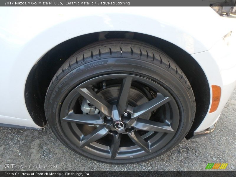 Ceramic Metallic / Black/Red Stitching 2017 Mazda MX-5 Miata RF Club