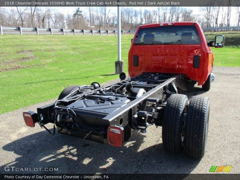 Red Hot / Dark Ash/Jet Black 2018 Chevrolet Silverado 3500HD Work Truck Crew Cab 4x4 Chassis