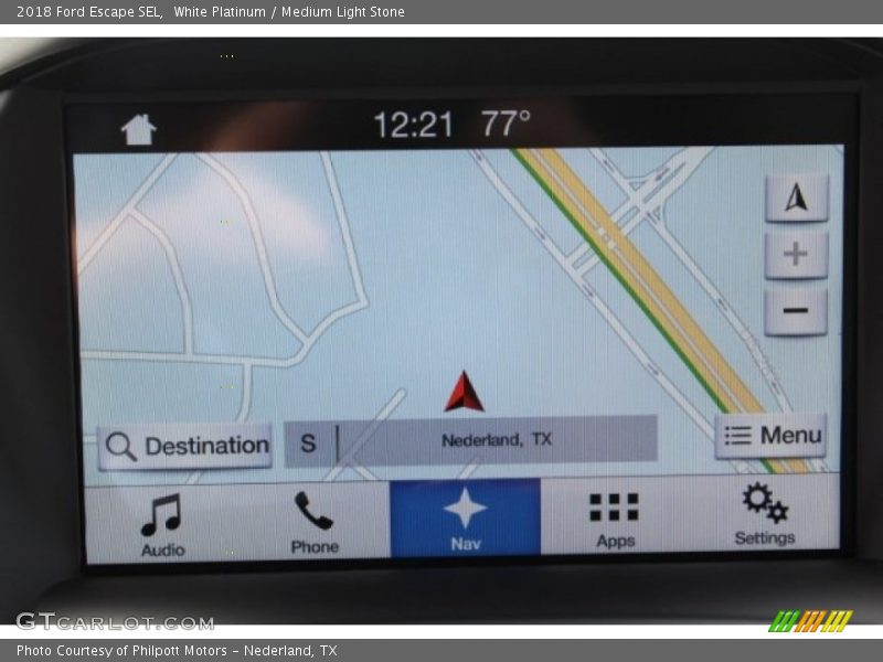 White Platinum / Medium Light Stone 2018 Ford Escape SEL