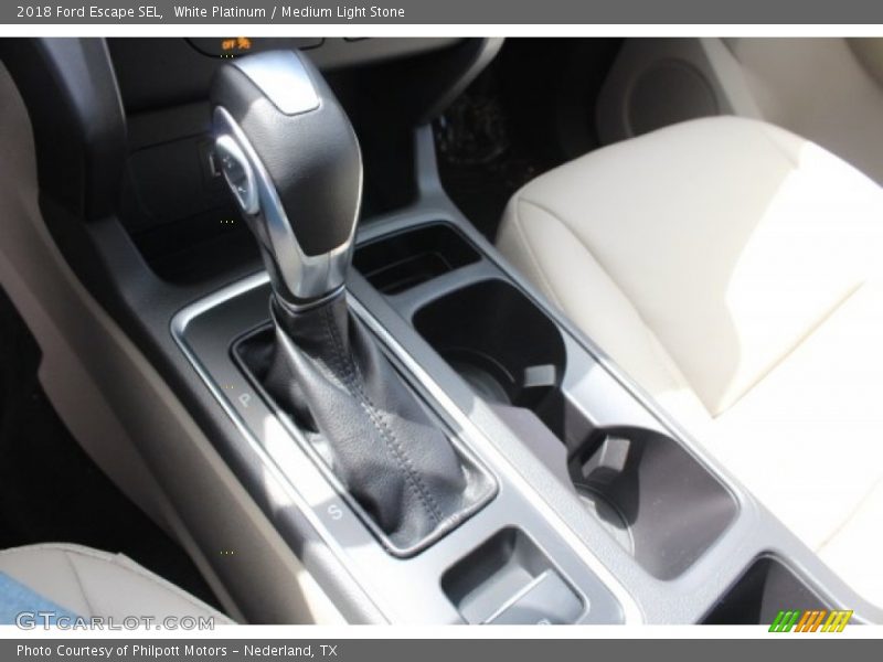 White Platinum / Medium Light Stone 2018 Ford Escape SEL