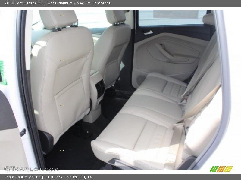 White Platinum / Medium Light Stone 2018 Ford Escape SEL