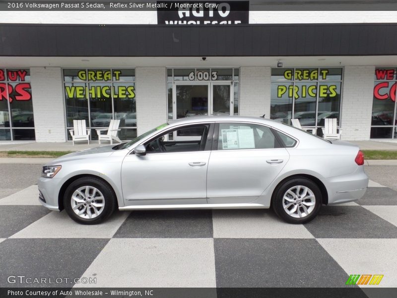 Reflex Silver Metallic / Moonrock Gray 2016 Volkswagen Passat S Sedan