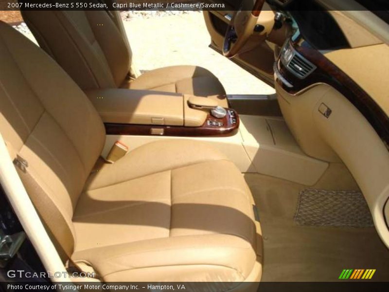 Capri Blue Metallic / Cashmere/Savanna 2007 Mercedes-Benz S 550 Sedan