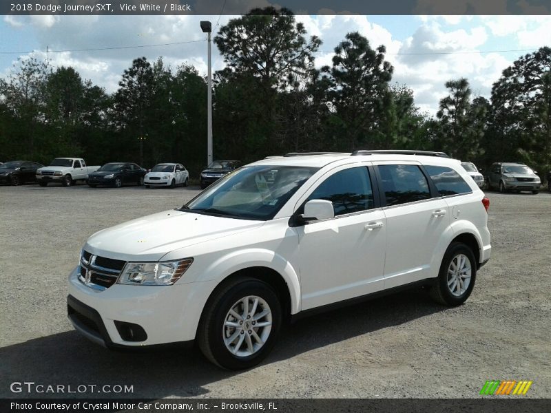 Vice White / Black 2018 Dodge Journey SXT