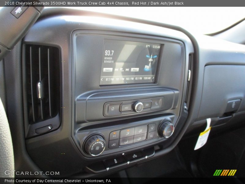Red Hot / Dark Ash/Jet Black 2018 Chevrolet Silverado 3500HD Work Truck Crew Cab 4x4 Chassis
