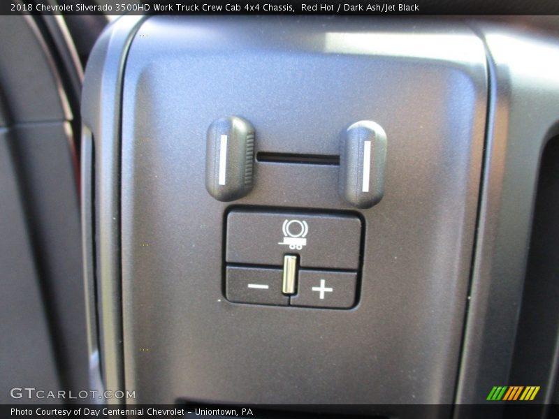 Red Hot / Dark Ash/Jet Black 2018 Chevrolet Silverado 3500HD Work Truck Crew Cab 4x4 Chassis