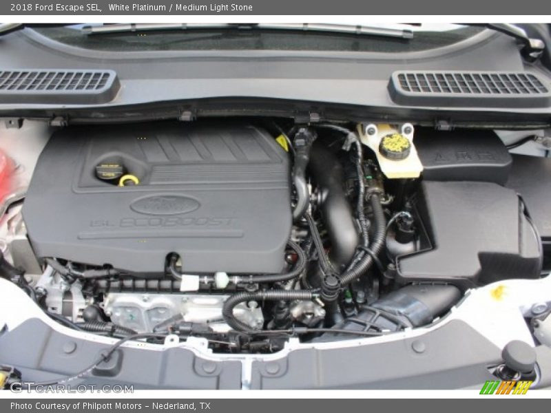 White Platinum / Medium Light Stone 2018 Ford Escape SEL