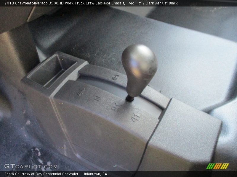 Red Hot / Dark Ash/Jet Black 2018 Chevrolet Silverado 3500HD Work Truck Crew Cab 4x4 Chassis