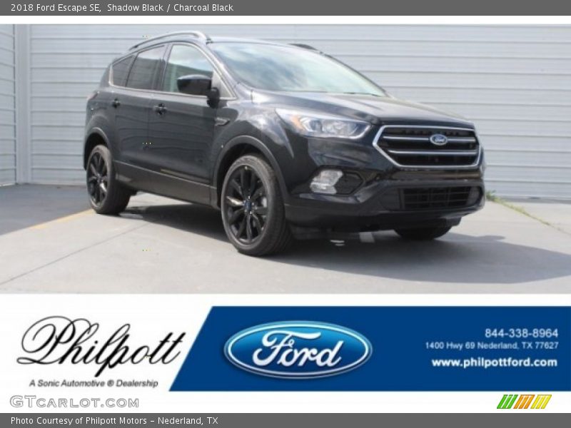 Shadow Black / Charcoal Black 2018 Ford Escape SE