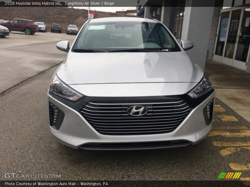 Symphony Air Silver / Beige 2018 Hyundai Ioniq Hybrid SEL