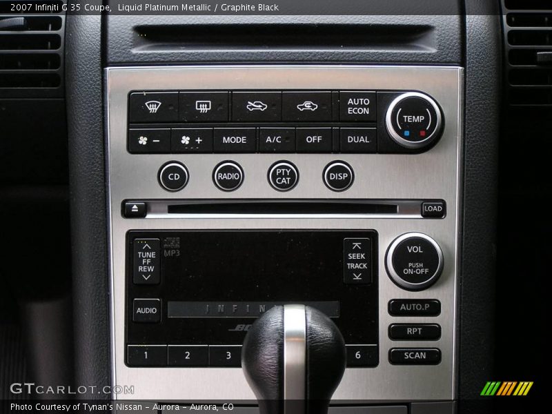Liquid Platinum Metallic / Graphite Black 2007 Infiniti G 35 Coupe