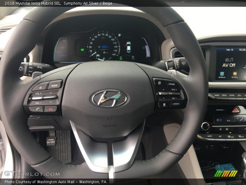  2018 Ioniq Hybrid SEL Steering Wheel