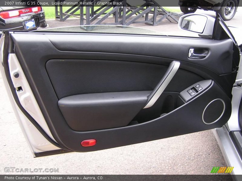 Liquid Platinum Metallic / Graphite Black 2007 Infiniti G 35 Coupe