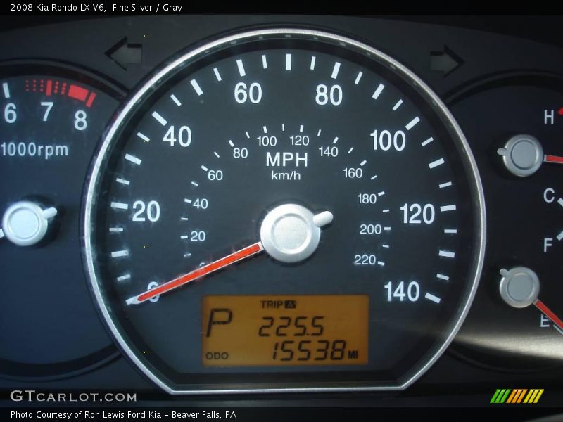 Fine Silver / Gray 2008 Kia Rondo LX V6