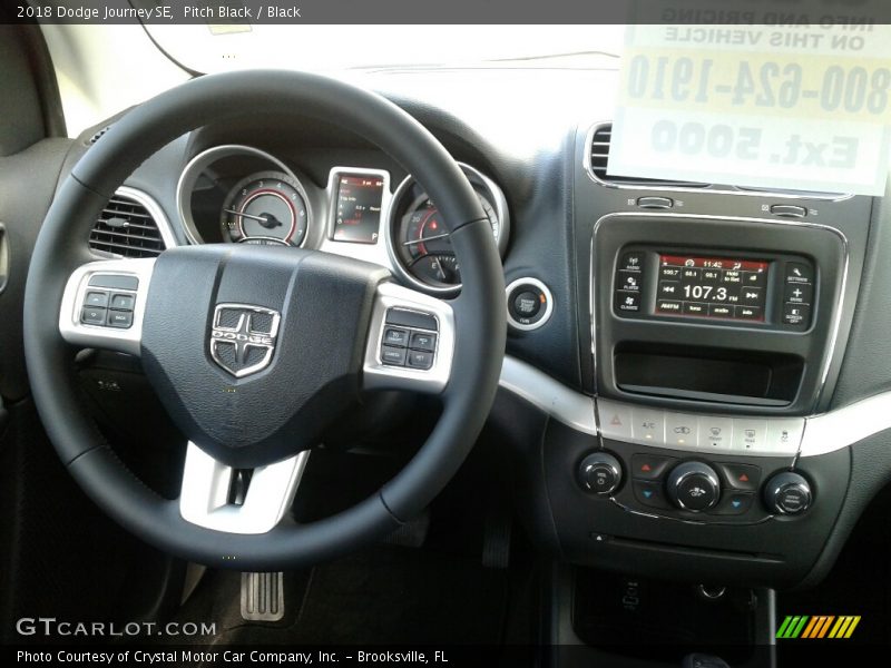 Pitch Black / Black 2018 Dodge Journey SE