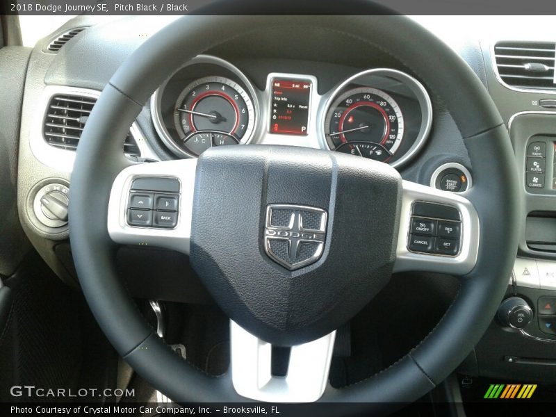 Pitch Black / Black 2018 Dodge Journey SE