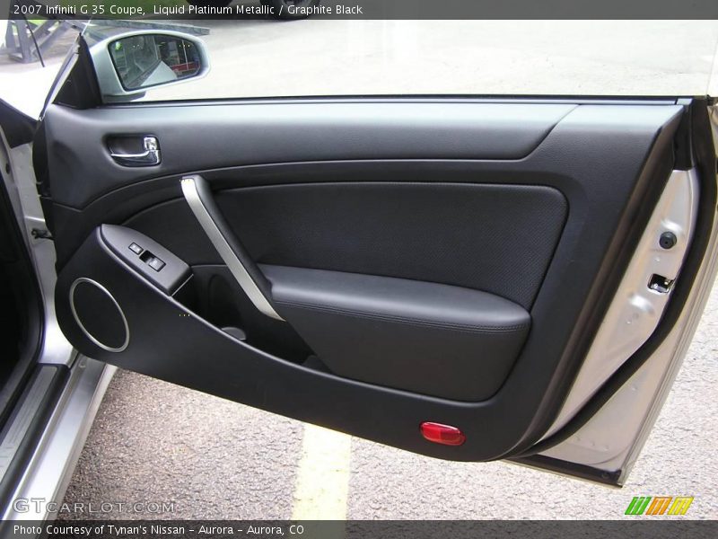 Liquid Platinum Metallic / Graphite Black 2007 Infiniti G 35 Coupe