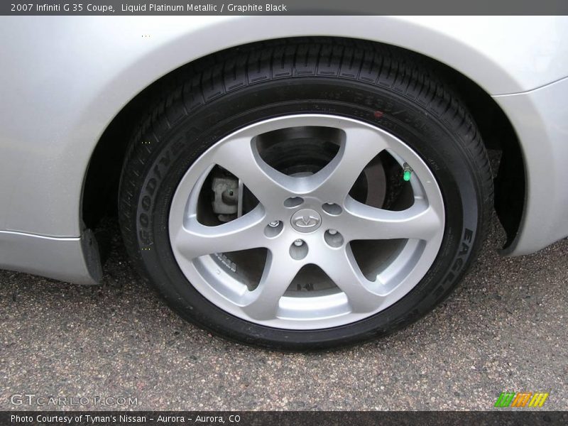 Liquid Platinum Metallic / Graphite Black 2007 Infiniti G 35 Coupe